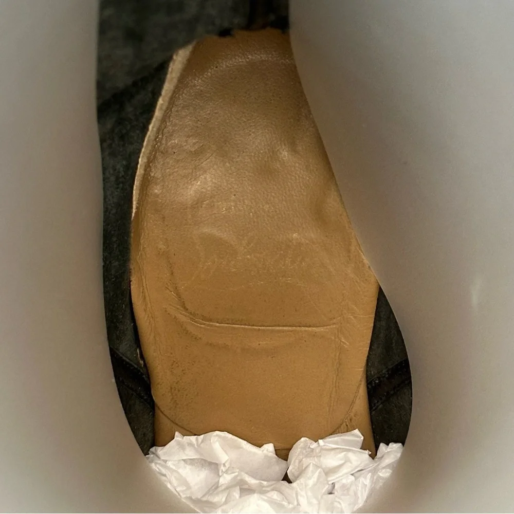 Vintage Christian Louboutin Leather Tie Ruched Tall Boots